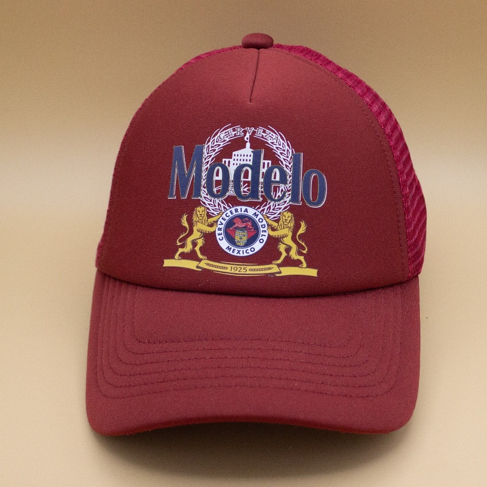 Lucky Brand Modelo Red Trucker Snap Back Hat Men's Size OSFM
